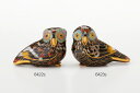 七宝焼き ふくろう※1点のみの価格です。6422S (約)幅5.1×奥行き3.0×高さ3.6cm6423S (約)幅5.6×奥行き3.0×高さ3.8cm