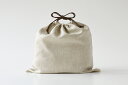 リネン巾着袋(小サイズ)サイズ 幅約34cm 縦約35cm マチなしメール便対応 1枚まで インナーバッグ バッグインバッグ