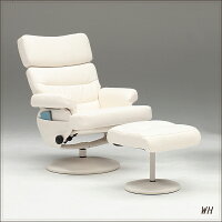 リクライニングチェアーパーソナルチェアー360度回転式リクライニングチェアーオットマンリラックスチェアブラックホワイト黒白APUオッドマンPVC癒しくつろぎゆったり倒れる背もたれマッサージチェアみたいな倒れる椅子北欧【送料無料】