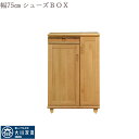 下駄箱 シューズボックス 幅75 モダン 靴箱 玄関収納 完成品 履物収納 下足箱 履物入れ 下足入れ 送料無料 北欧 アウトレット価格並