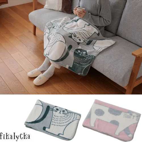 【季節限定】fika lycka フランネル ブランケット / ひざ掛...(3)