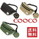 【送料無料】COOCO スマイルフェイスポーチ付きボディバッグ/クーコ(cooco)