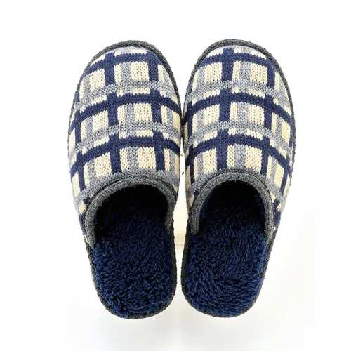 【季節限定】チチェック ニットルームシューズL