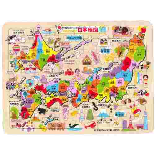 【楽天市場】日本地図木製パズル：家具倶楽部