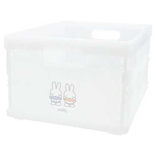 ミッフィー クリアコンテナ ホワイト / miffy Dick Bruna ブルーナ 絵本 クリア コンテナ カゴ かご 籠 バスケット インテリア 収納 小物入れ 子ども部屋 おもちゃ おもちゃ箱 おもちゃ収納 整理整頓 ボックス 箱 持ち手付き 取っ手 取っ手付き