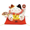 【送料無料】開運扇招き猫 小 貯金箱 / 招き猫 置物 縁起物 縁起小物 プレゼント ギフト 贈り物 ねこ ねこ雑貨