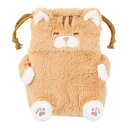 ねこ肯定感 巾着 とらねこのしゃけ / ポーチ 巾着ポーチ 収納 ぬいぐるみ とらねこ ねこ雑貨 ねこ好き ねこ好きさん LIVHEART りぶはあと|詳細画像