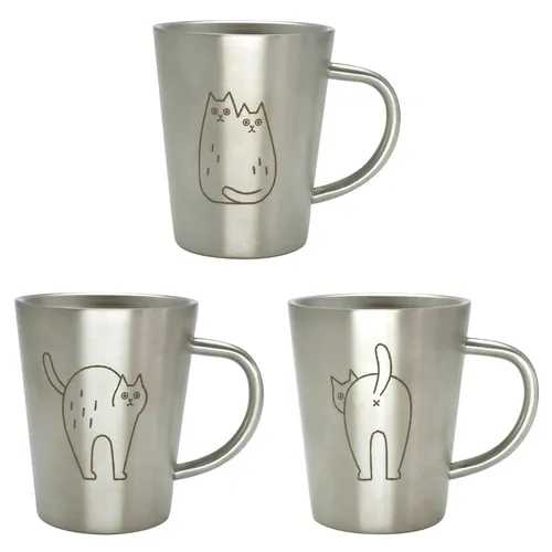 necotto 猫 ステンレスマグ / マグ マグカップ カップ 保温 保冷 ステンレス オフィス デスク ネコット 猫 ねこ雑貨