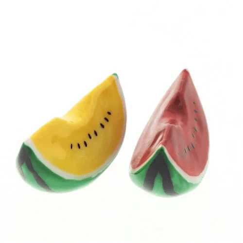 すいか ペア 箸置き / 箸置き カトラリーレスト 京焼 清水焼 お祝い ギフト プレゼント 贈り物のサムネイル