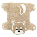 犬のひらきマット 柴犬 / マット フロアマット ラグ 玄関 キッチン 滑り止め 滑り止め付 かわいい インテリア 雑貨 プレゼント ギフト