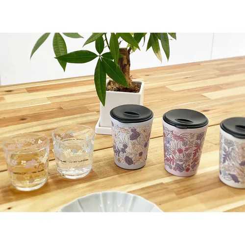 フィオリーレ 蓋付ステンレスタンブラー / コップ タンブラー 保温 保冷 真空断熱 二重構造 温度キープ..