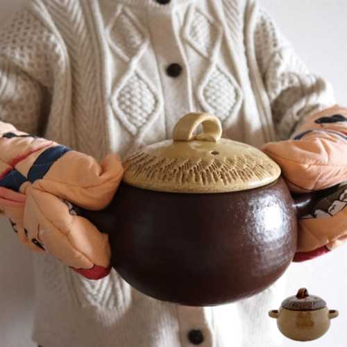 【送料無料】どんぐり ごはん鍋 3合 / 1700ml 土鍋 炊飯 耐熱陶器 日本製 直火 食洗機 レンジ オーブン..