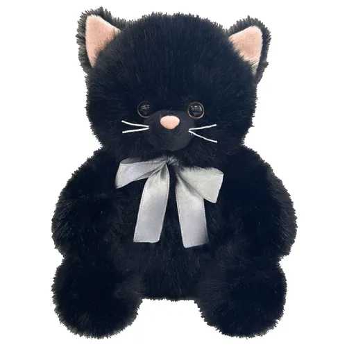 おすわりペンポーチ ネコ ブラック / ペンポーチ ペンケース ぬいぐるみ型ペンケース アニマルポーチ ..