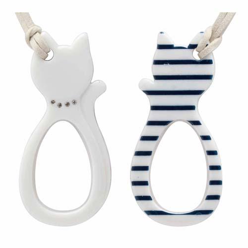 【メール便可】猫 ペンダントルーペ