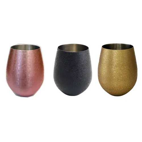 ラウンドタンブラー / コップ タンブラー ステンレスタンブラー ヴィンテージ調 シボ塗装 大きめサイズ ギフト プレゼント 贈り物