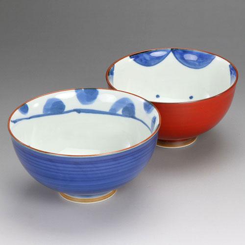 おかめひょっとこ 組飯碗