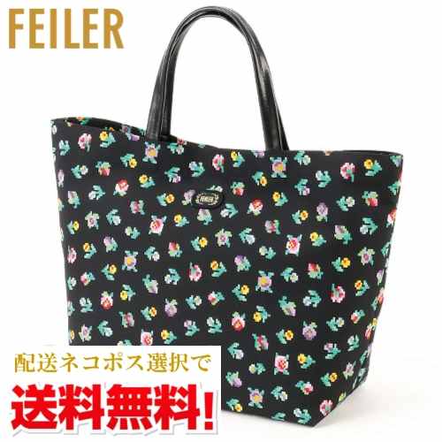 フェイラー トートバッグ レディース 【ネコポスで送料無料】【正規品】FEILER（フェイラー）プティフローリストファイユ バッグ（PEFF192025）（トートバッグ サブバッグ ギフト プレゼント 贈り物 母の日 誕生日）ブラック