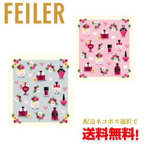 【ネコポスで送料無料】FEILER フレグランスローズ ハンカチタオル/フェイラー/シュニール織/シュニールタオル