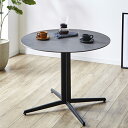 【クーポン配布中】 ダイニングテーブル カフェテーブル 丸 90 おしゃれ 単品 セラミック ラウンドテーブル スチール脚 2人用 4人用 コンパクト 丸テーブ...