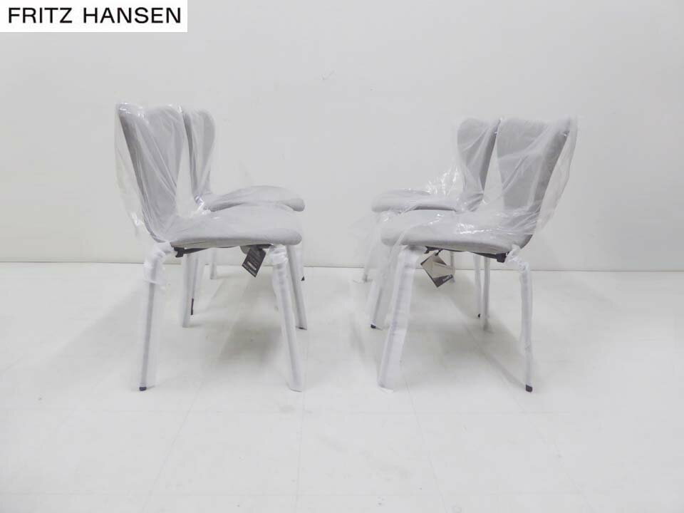 未使用品■FRITZ HANSEN フリッツハンセン■セブンチェア フルパディング 4脚セット アルネ ヤコブセン