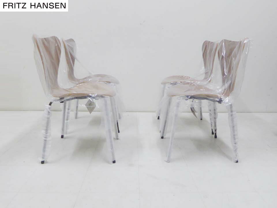 未使用品■FRITZ HANSEN フリッツハンセン■セブンチェア ウォールナット 4脚セット アルネ ヤコブセン