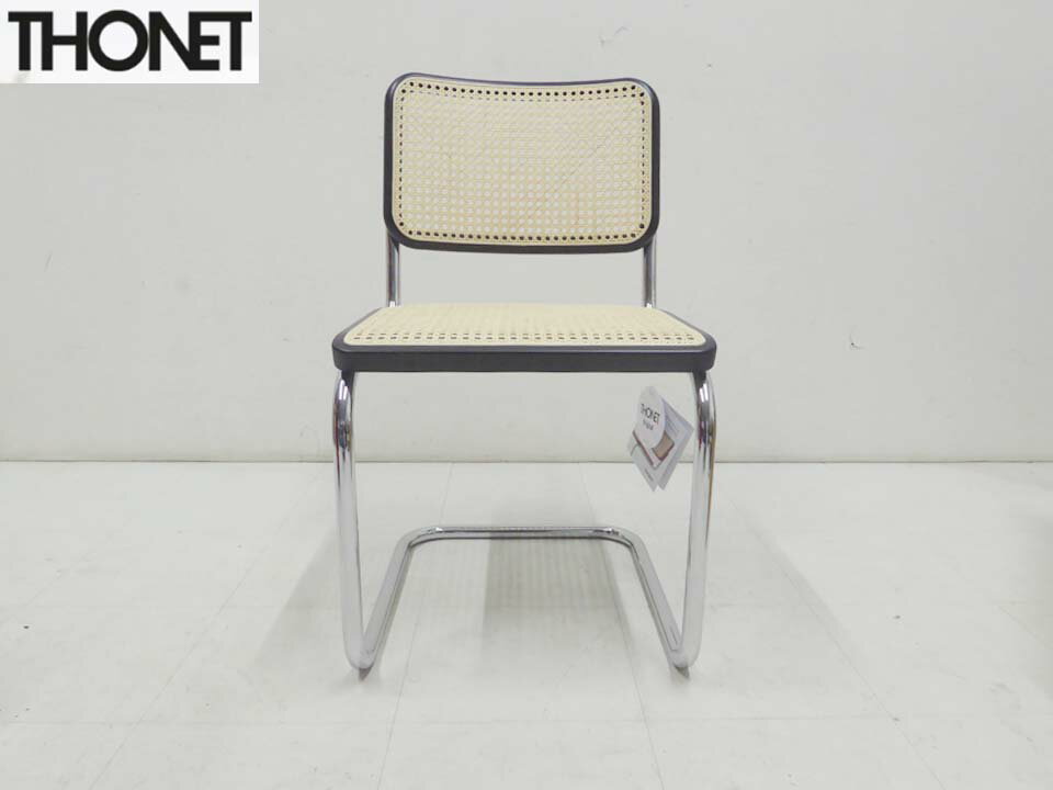 展示品 未使用品■THONET トーネット■カンティレバーチェア S32V ブラック タグ付