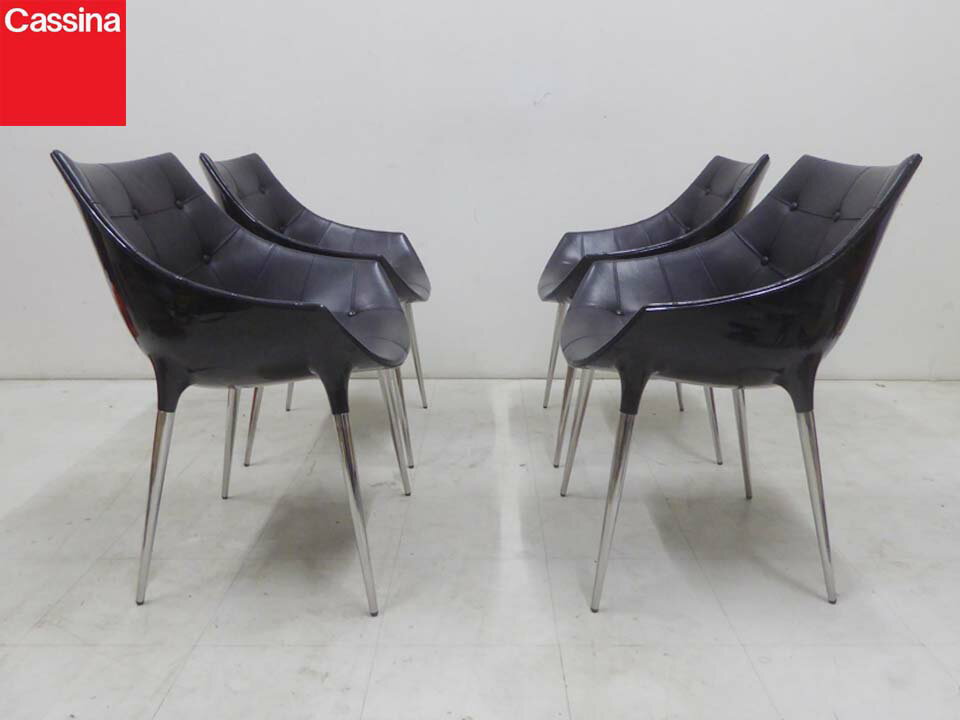 正規品■Cassina カッシーナ■定価130万円 4脚セット 246 PASSION パシオン アームチェア レザーダイニングチェア