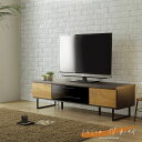 テレビボード ローボード テレビ台 145cm 木目 ブラウン ナチュラル リモコン リビング収納 脚付 ルンバ アイアン 収納 仕切り おしゃれ シンプルモダン 大容量 北欧 国産(3)