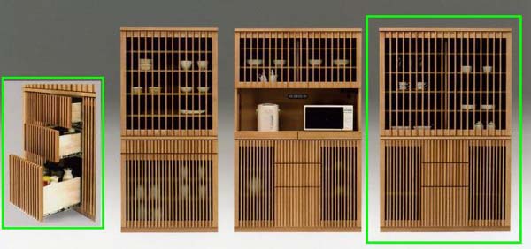 食器棚 120cm幅 食器収納 キッチン収納 完成品 ダイニングボード 大容量 引き出し付き 木製 和風 モダン タモ材 ナチュラル 日本製 大川家具【 開梱設置無料 】