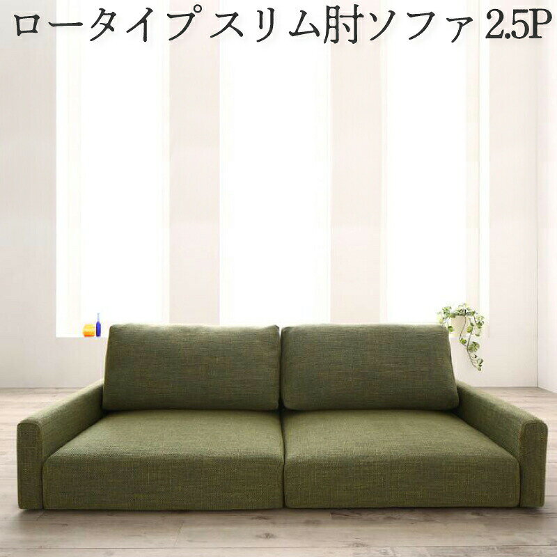 Rakuten - フロアソファ フロアソファー ローソファ ローソファー 2人掛け 3人掛け ソファ ソファー スリム肘 ロータイプ 2.5P