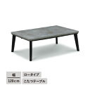 幅120ロータイプこたつテーブル単品<レイス> メラミン こたつ 120 コタツ 長方形 ローテーブル オールシーズン コンパクト 幅120cm 北欧 省スペース グレー シンプル おしゃれ 一人暮らし