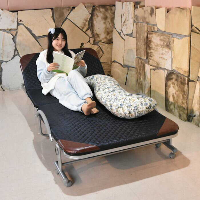 折りたたみベッド リクライニング機能付 ベッド BR301BL パイプベッド リクライニングベッド パイプベッド 折りたたみベット 折り畳みベッド 折りたたみ式ベッド シングルベッド 新生活 シングル コンパクト