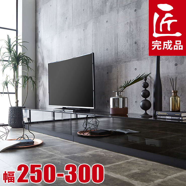 楽天市場】テレビ台 黒ガラスの通販