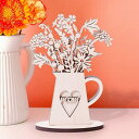 ★10%OFF!★ フラワーブーケ 木製 かわいい フラワーギフト 花 雑貨 おもしろ 北欧 北欧インテリア おしゃれ 卓上サイズ コンパクト 花形 雑貨 おもしろ お花 雑貨 おもしろ 国産MDF 国産 北欧 おもしろ プレゼント ギフト プレゼントフラワー001(3)