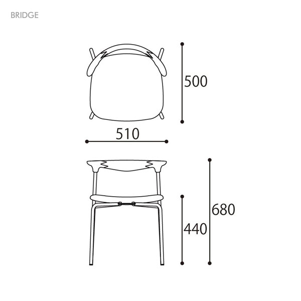 AMLYS アムリス BRIDGE ブリッジ チューブチェア ブラック国産 椅子 ダイニング チェア 革 レザー ホワイトオーク金属フレーム 北欧 デンマーク デザイン 受注生産品玄関渡し [2]
