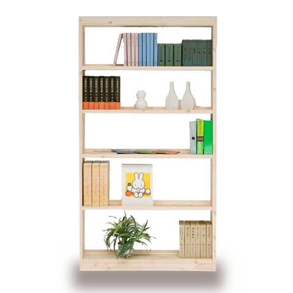 国産 フリーシェルフ 本棚 受注生産 完成品 開梱設置 幅92cm 高さ175cm パインA-90...