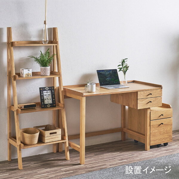 えっ!?6/26まで【ポイント増量&お得クーポン】 チェスト 収納 ワゴン 木製 2段 33cm幅天然木突板 「ハンスWG」 ナチュラルオークシリーズ 玄関渡し [3]