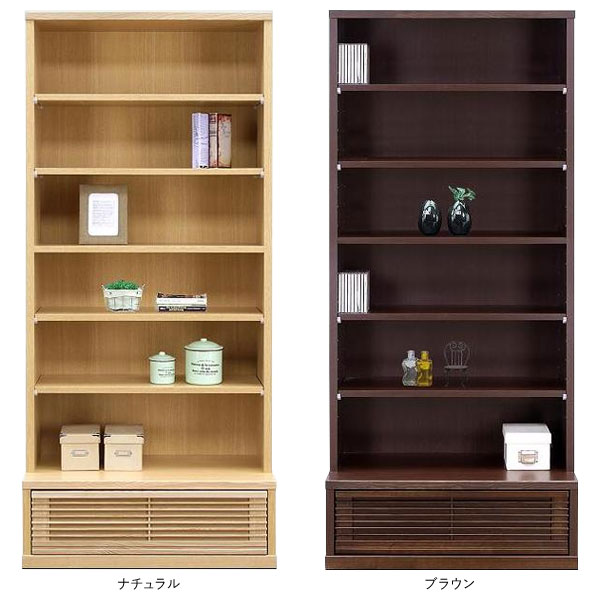 Rakuten - 本棚 書棚 フリーボード 80cm幅完成品 カラー対応2色ハイタイプ 送料無料 開梱設置