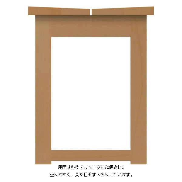 【ポイント10倍以上】 受注生産品 レグナテック Ambo アンボ 160ベンチチェア 天然木 食卓イス 国産 オーダー3素材対応 送料無料 [2]