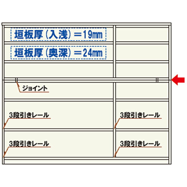 【ポイント10倍以上】 BRASSE ブラッセタンス 箪笥国産 環境対応送料無料 開梱設置「152スーパーチェスト(奥深)」 丸田木工 [2]