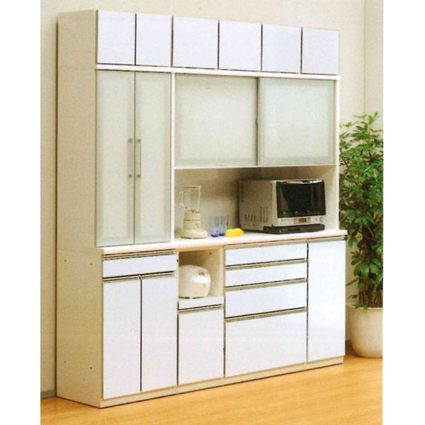 7/11まで【ポイント増量&お得クーポン】 esprit専用 食器棚上置き130cm幅用 受注生産品 完成品国産 開き戸 キッチン収納高さオーダー カラーセレクション対応 送料無料 玄関渡し