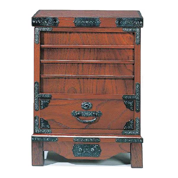 えっ!?【ポイント増量&お得クーポン】 受注生産 民芸家具 和 和風飾棚 45cm幅 「筑後民芸 45石庭」国産..