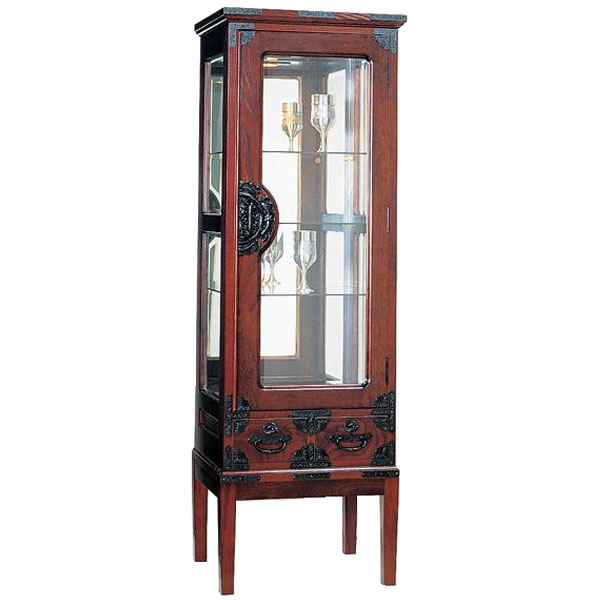 えっ!?【ポイント増量&お得クーポン】 受注生産 民芸家具 和 和風 民芸飾棚55cm幅 「筑後民芸 55コレク..