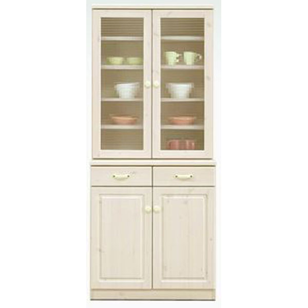 食器棚上下重ね 76cm幅 「エコル」開梱設置 送料無料