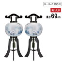 えっ!?【ポイント増量&お得クーポン】 盆提灯 盆ちょうちん 提灯 一対入り 行灯電気コード式 コードレス LED電池式対応可二重張り 黒檀調 姫行灯 青花山水...