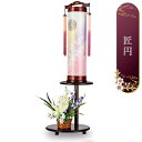 えっ!?【ポイント増量&お得クーポン】 盆提灯 盆ちょうちん 提灯 家紋入り電気コード式 電池式対応可 二重張り贈答 贈り物 コンパクト 匠円セット 栞蒔絵 桜...