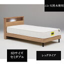 【サマーセール!12・13でP10倍!】リゾート風天然木ベッド すのこ コンセント付き ニレ無垢材 ホテルライク 組立簡単 モダン宮付き ライト付き 色違い サイズ違い 高級感 セミダブルサイズ レッグタイプ 脚付き お掃除ロボット アーチス