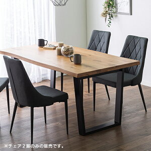 【送料無料】 ダイニングチェア 2脚セット おしゃれ 北欧 ブルー グレー 背もたれ モダン ファブリック スチール チェアー 椅子 イス リビング スタイリッシュ 人気 おすすめ