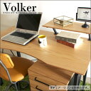 北欧 パソコンデスク Volker フォルカー | 北欧風 ナチュラル 木製 天然木 オーク スチール ライティングデスク PCデスク デスク ラック 120 120cm シンプル おしゃれ gkw(3)