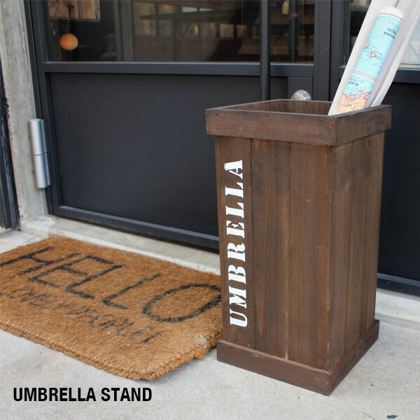 【送料無料】 傘立て 木製 アンブレラスタンド 玄関家具 スリム コンパクト 北欧風 アンティーク風 かさたて 傘立 かさスタンド 玄関収納 天然木 インテリア モダン シンプル かわいい 人気 幅22cm おしゃれ